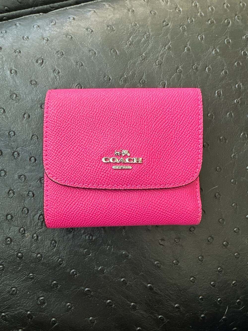 Pink Coach trifold wallet